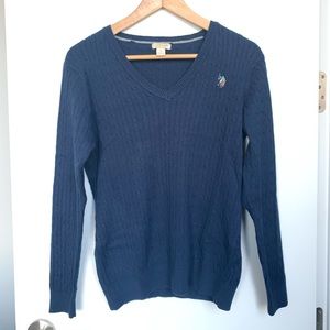 Polo V-neck sweater